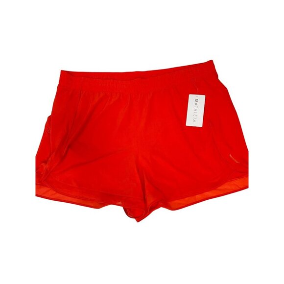 Athleta Mesh Racer Run Mid Rise 4" Shorts NWT 3X PLus - Picture 2 of 6